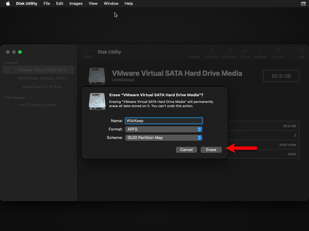 Установка mac vmware. How to install Macos VIRTUALBOX. Mac os Ventura уведомление объекты входа.