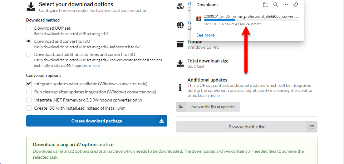 Downloading the package