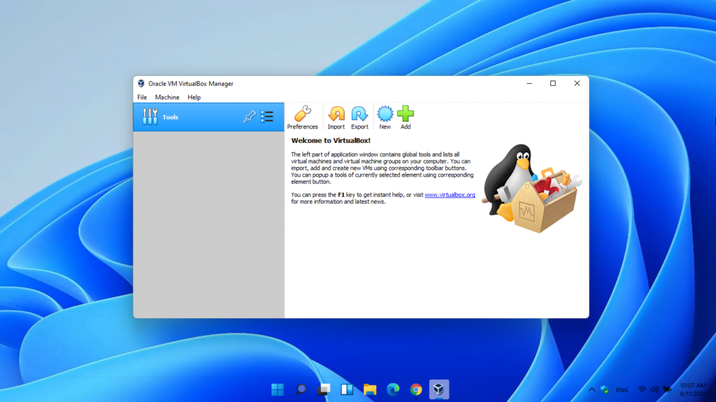 can't install windows 11 on virtualbox