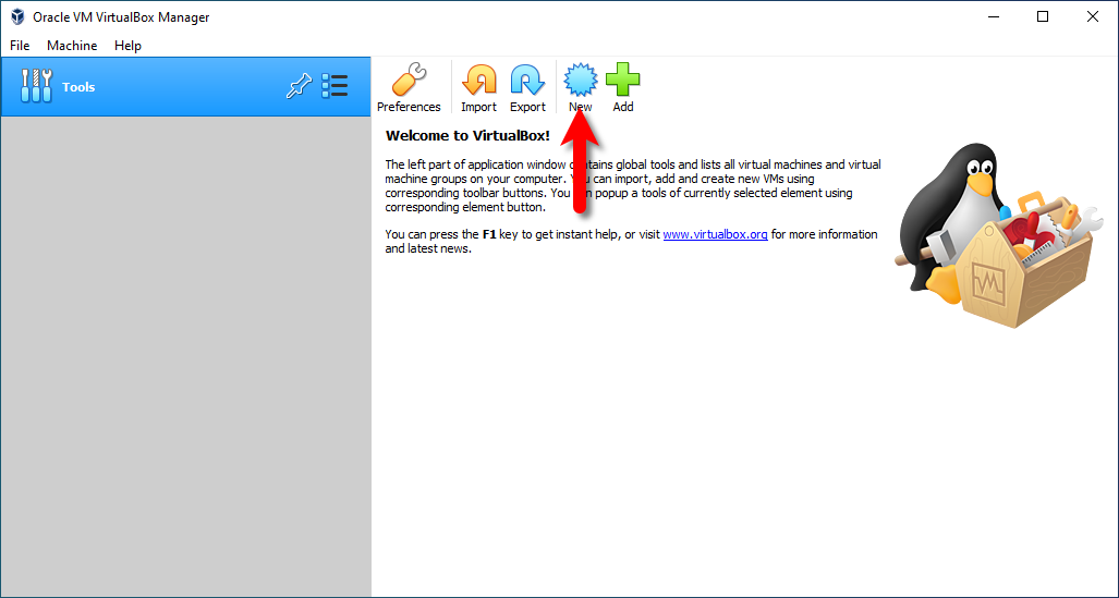 Create new virtual machine