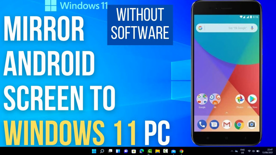 How to Mirror Cast Your Android Display to a Windows 11 (Without Software)