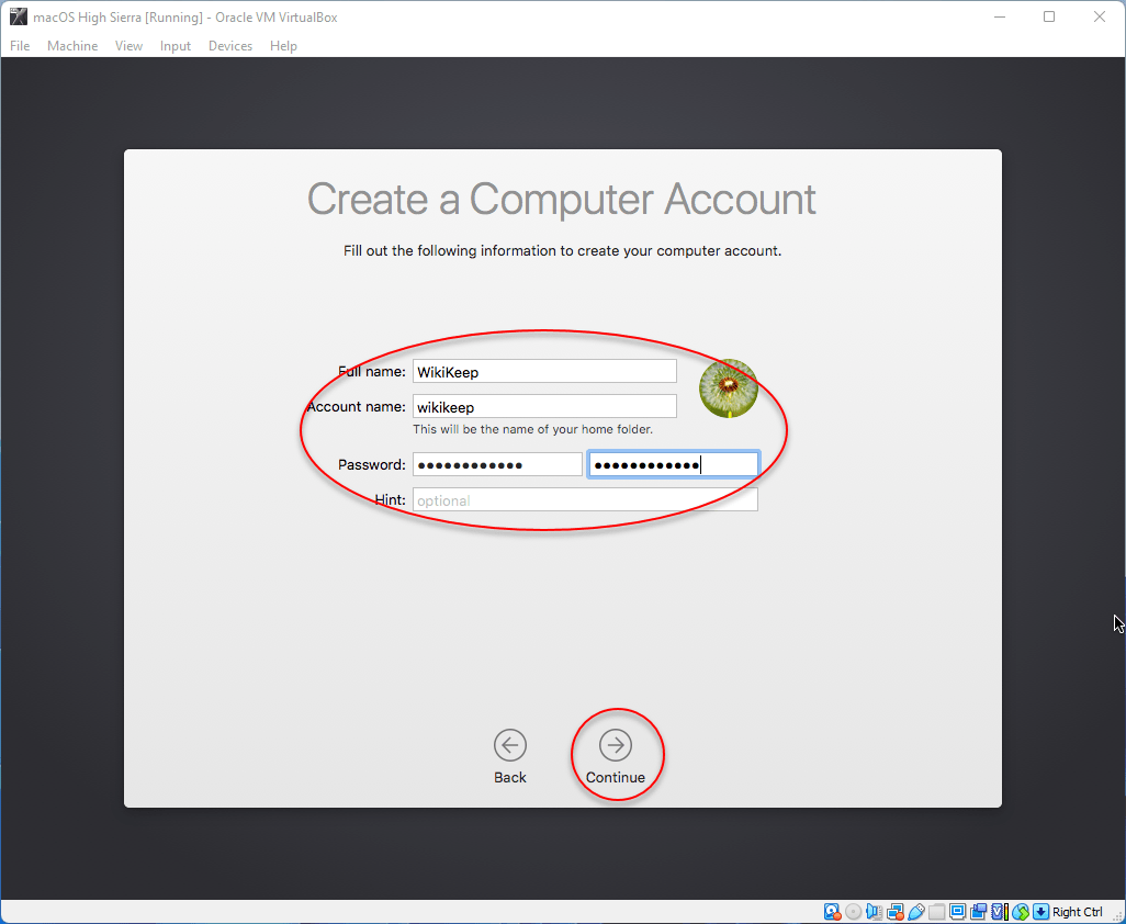 Create computer account