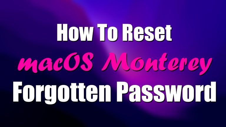 How to Reset macOS Monterey Forgotten Password - Easy & Simple