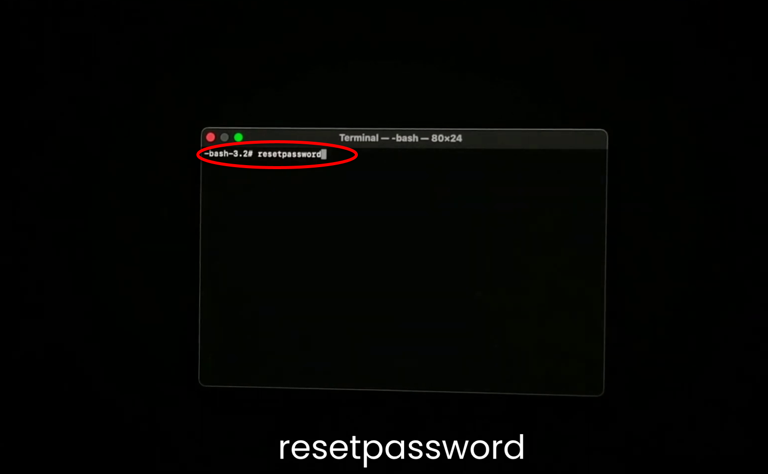 Reset password