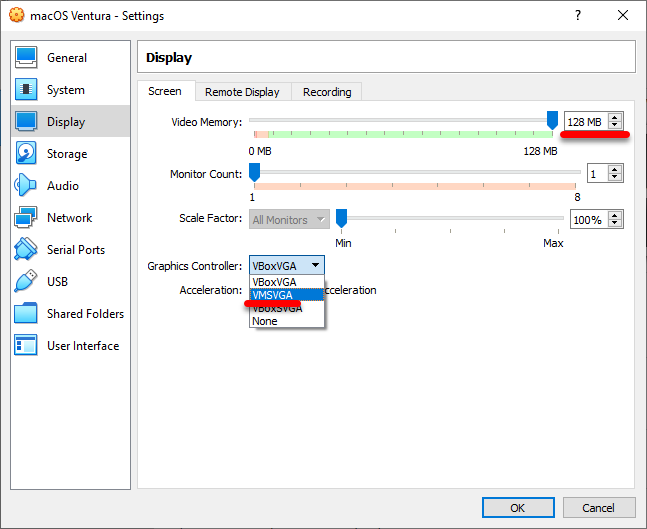 Increase video memory