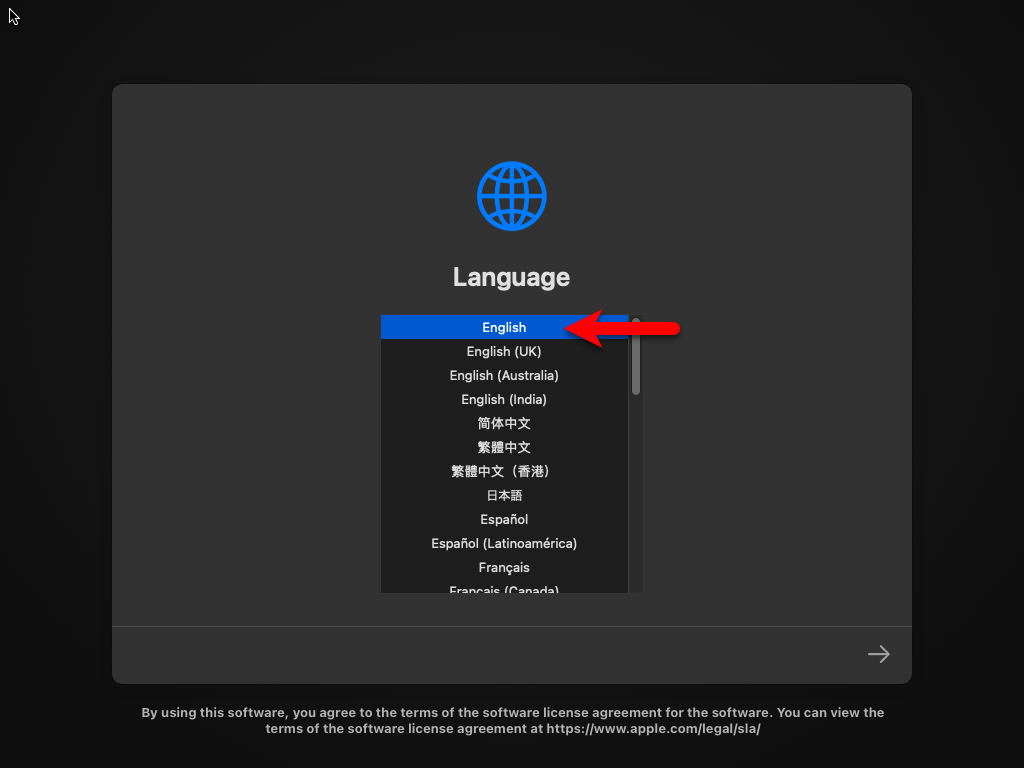 Select your language