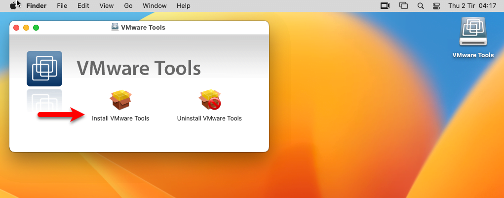 Install VMware Tools